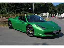 In 2014 ferrari was rated the world's most powerful brand by brand finance. Verde Kers Lucido Green Ferrari 458 Spider For Sale In The U K Gtspirit
