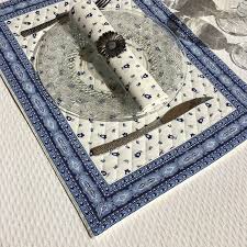 Maybe you would like to learn more about one of these? Bordered Quilted Placemats Tradition White Blue By Marat D Avignon Laboutiquedelea