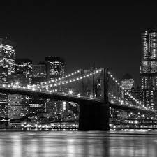 Nature Night Dark Brooklyn Bridge Ipad Wallpaper Download Iphone Wallpapers Ipad Wallpapers O Black And White Picture Wall City Skyline Black And White City