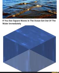 If You See Square Waves In The Ocean Get Out Of The Water Immediately Ifunny Minecraft Memes Minecraft Funny Really Funny Memes
