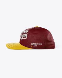 Snapback Cap Side View Jersey Mockup Psd File 32 89 Mb Di 2020 Mockup Kotak Produk