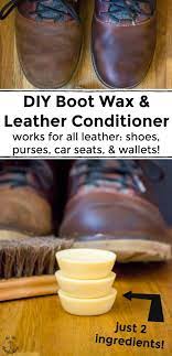 Diy Boot Wax Leather Conditioner Works For All Leather Shoes Purses Wallets Car Seats Leather Conditioner Diy Leather Conditioner Leather Shoes Diy