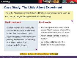 Chapter 6 Learning Case Study The Little Albert Experiment Ppt Video Online Download