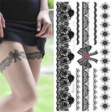 Najprostszy sposób wyszukiwania pomysłów na tatuaż dzięki systemowi filtrowania przy pomocy tagów. Wodoodporny Tatuaz Tymczasowy Naklejka Na Cialo Nog Transfer Koronki Stocking Tattoo Kup W Niskich Cenach W Sklepie Internetowym Joom