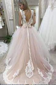 Pale Pink Court Train Wedding Dress With Lace Appliques Sleeveless Bridal Dress N1129 Wedding Dress Train Lace Wedding Dress Vintage Ball Gown Wedding Dress
