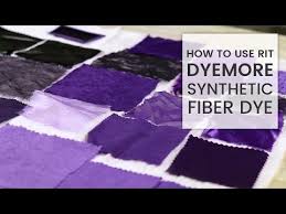 How To Dye Fabric Rit Dyemore Synthetic Dye