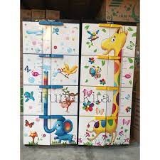 Model lemari yang hanya 2 pintu ini cocok kamu taruh di sudut ruangan ya. Lemari Pakaian Plastik Anak Animal Jerapah Gajah Jumbo Susun 4 Shopee Indonesia