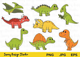 Maybe you would like to learn more about one of these? Cute Dinosaurs Clipart Cartoon Dinosaurs Vector Set Dinosaur Etsy