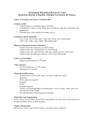 Fueling Your Body Lesson Plan Unit 5