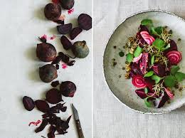 Beetroot Salad With Lentil Sprouts Rote Bete Salat Linsen Lebensmittel Essen