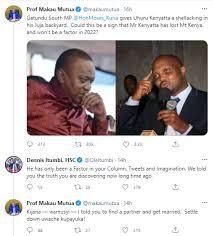 Chair @thekhrc board of directors. I Told You To Find A Partner And Get Married Uwache Kupayuka Makau Mutua And Dennis Itumbi Engages In Online Exchange Kenyan Report