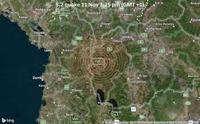 Wie kann ich mich schützen? Starkes Erdbeben Der Starke 5 2 Erschuttert Pristina Mazedonien Volcanodiscovery