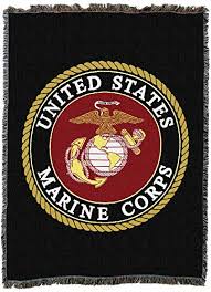 Made in the usa, 100% woven cotton is silky soft. Pure Country Weavers Marine Corps Woven Usmc Crest Throw Blanket Gift For Marine Soft Cotton Made In Usa 72 54 Custom Baby Blankets