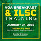 VOA Breakfast and ILSC Training event image