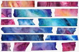 Pngkit selects 34 hd washi tape png images for free download. Watercolor Washi Tape Clipart Image Background Transparent Embellishment Washi Tape Washi Watercolor