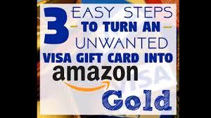 See complete cardholder agreement for usage guidelines. How To Turn A Visa Gift Card Into Amazon Gold Youtube