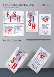Download Free Business Card Fish Market Template Free Psd Templates