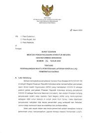 Pengertian, ciri, fungsi, jenis, bagian, struktur, susunan, cara dan contoh. Kementerian Pendayagunaan Aparatur Negara Dan Reformasi Birokrasi Surat Edaran Menteri Panrb Tentang Perpanjangan Waktu Penyerahan Laporan Kinerja Lkj Pemerintah Daerah 18 Maret 2020