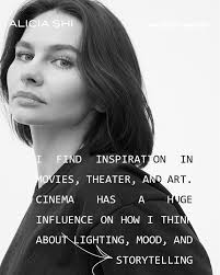 Alicia Shi (@alicia_shi ), long-time collaborator with PG, wearing the hat  of Photographer for the GU Summer Campaign, shares her avenues of  inspiration “I find inspiration in movies, theater, and art. Cinema