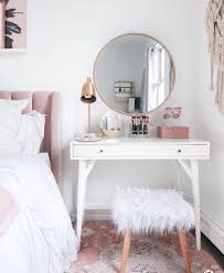 Desk Next To Bed Instead Of Having A 2nd Bedside Table Small Bedroom Vanity Home Decor Room Inspiration