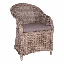 Verdun Chair Of Wicker With Plush Cushion Early Settler Chair Wicker Chairs Wicker Chair