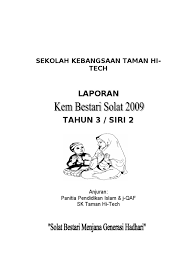 Asmawati suhid, and lukman abdul mutalib, (2009) tinjauan terhadap pelaksanaan kem bestari solat. Kem Bestari Solat