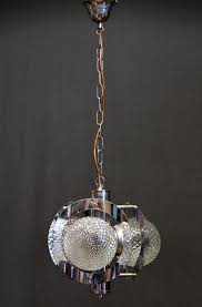 futuristische rvs hanglamp uit de jaren 50 hanglamp vintage lampen futuristische