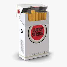 Opened Cigarettes Pack Lucky Strike 3d Model Ad Pack Cigarettes Opened Model Lucky Cigarettes Cancer Warnings