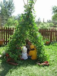 Zelt Bohnen Garten Diy Hinterhof Garten Pflanzen