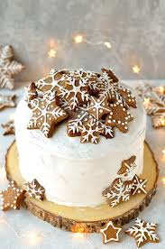 Rich Christmas Fruitcake Topped With Marzipan Royal Icing And Gingerbread Stars And Snowflakes Christmas Cake Designs Christmas Baking Christmas Cake