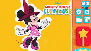 Help mickey mouse and minnie mouse prepare for halloween by coloring this page online or printing it out to color later. Color Play With Minnie Mickey Mouse Clubhouse Halloween Theme Youtube