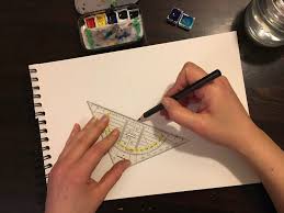 Zeichnet man die vollen kreise, entsteht. Aquarell Hexigon Sechseck Selbst Malen Step By Step Anleitung