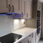 Kitchen worktops fitted in rotherham, whether you looking for corian, granite or quartz, we manufacture in the uk to your specific requirements and can save you up to 50%. Clients Buckingham Cashmere And Stone Grey Shaker Kitchen With White Starlight Quartz Worktops Schofield Interiors Limited