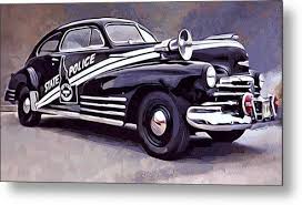 1947 Idaho State Police Car Metal Print By Scott Wallace Police Cars Old Police Cars Police