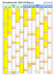 Die kalender laufen vom 1. Kalenderpedia 2021 Bayern Kalender 2021 Bayern Ferien Feiertage Excel Vorlagen Alle Ferientermine Und Gesetzliche Feiertage Fur Bayern 2021 2022 Und 2023 Lejonsara