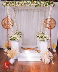 Wedding Poruwa Sri Lanka Mandap Decor Beautiful Wedding Decorations Janmashtami Decoration