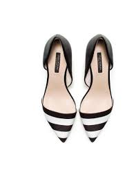 Black And White Striped Heels Zara Black White Striped Heels Black And White Heels Women Shoes Zara Shoes