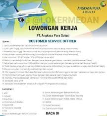 Permintaan barista indonesia terus meningkat setelah melihat kualitas barista indonesia yang serin. Lowongan Kerja Pt Angkasa Pura Solusi