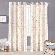 4.3 out of 5 stars, based on 4 reviews 4 ratings current price $13.95 $ 13. Driftaway Harper Thermal Room Darkening Grommet Unlined Window Curtains Floral Pattern Living Room Bedroom Energy Efficient Complete Darkness Set Of Two Panels Beige 50 X84 Walmart Com Walmart Com