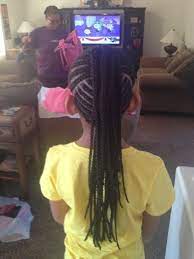 Cornrows Braids Extensions Mohawk Cornrows Braids With Extensions Natural Hairstyles For Kids Little Girl Hairstyles