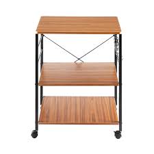 Industrial kitchen serving cart storage kitchen cart with metal shelves tv stand feature 49.63l x 19w x 35.5h. Kitchen Microwave Cart 3 Tier Kitchen Utility Cart Vintage Rolling Bakers Rack Bathroom Shelves Aliexpress