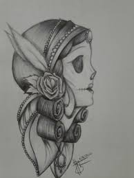 Gypsy Skull Tattoo Design By Neverfuzzy On Deviantart Begin drawing the skull by sketching an oval shape for the head. gypsy skull tattoo design by neverfuzzy