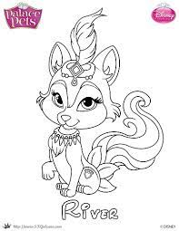 Free palace pets coloring pages. Free Princess Palace Pets Coloring Page Of River Skgaleana