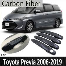 Maybe you would like to learn more about one of these? Black Carbon Fiber For Toyota Previa Tarago Estima Aeras Xr50 2006 2019 2015 2016 2017 2018 Door Handle Cover Car Accessories Car Stickers Aliexpress