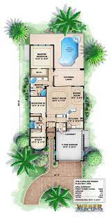 Mediterranean House Plan Narrow Lot Mediterranean Home Floor Plan Mediterranean House Plans Narrow House Plans Mediterranean Floor Plans