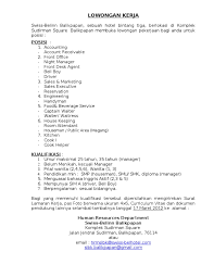 Dan berikut contoh cv surat lamaran kerja yang baik dan benar, menarik dan kreatif. Contoh Cv Lamaran Kerja Cook Helper Vargo Kitchen Membuka Loker Waitress Di Malang Enggak Usah Khawatir Contoh Surat Lamaran Kerja Bahasa Inggris Di Bawah Ini Bisa Membantumu Mendapatkan Profesi Yang