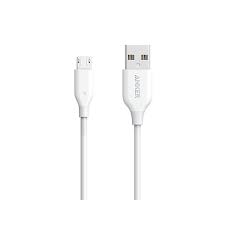 Anker powerline+ micro usb cable with double nylon weave casing, red, 3 metres. Anker Power Line Micro Usb 3ft White Techpro Unlimited