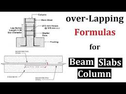 Steel Bar Over Lapping Formula For Beam Column Slab Youtube Post Tension Steel Bar Column