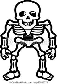 Skeleton bride and groom drawing. Skeleton Standing A Cartoon Skeleton Standing Up Canstock