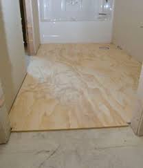 Have you ever wondered how to transform you bathroom floor into we'll never understand why carpet of any color was installed in bathrooms. Install Plywood Underlayment For Vinyl Flooring Extreme How To